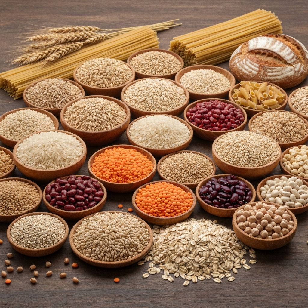 Whole grains, pasta, and legumes